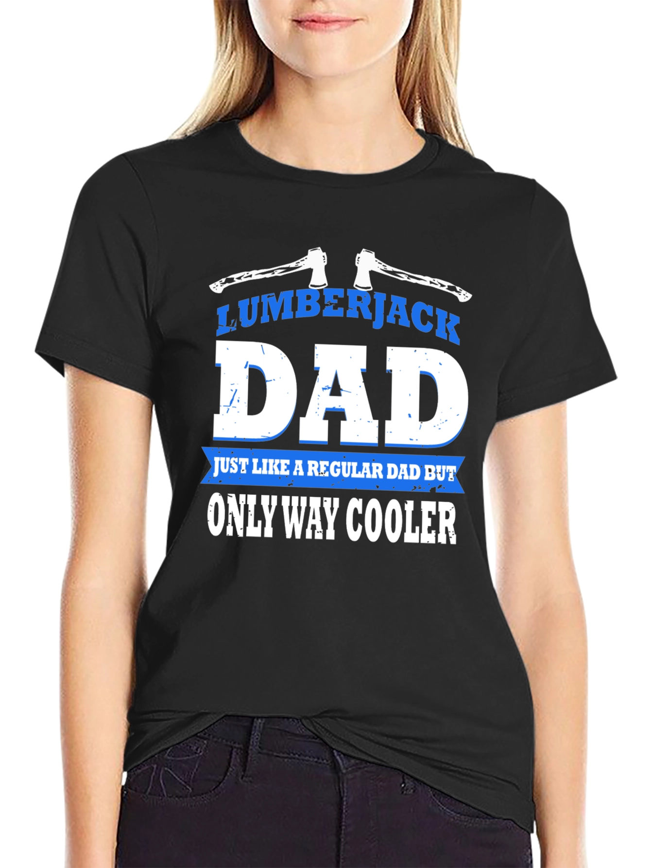 Lumberjack Dad Graphic T-Shirt - Cool Fathers Day Gift