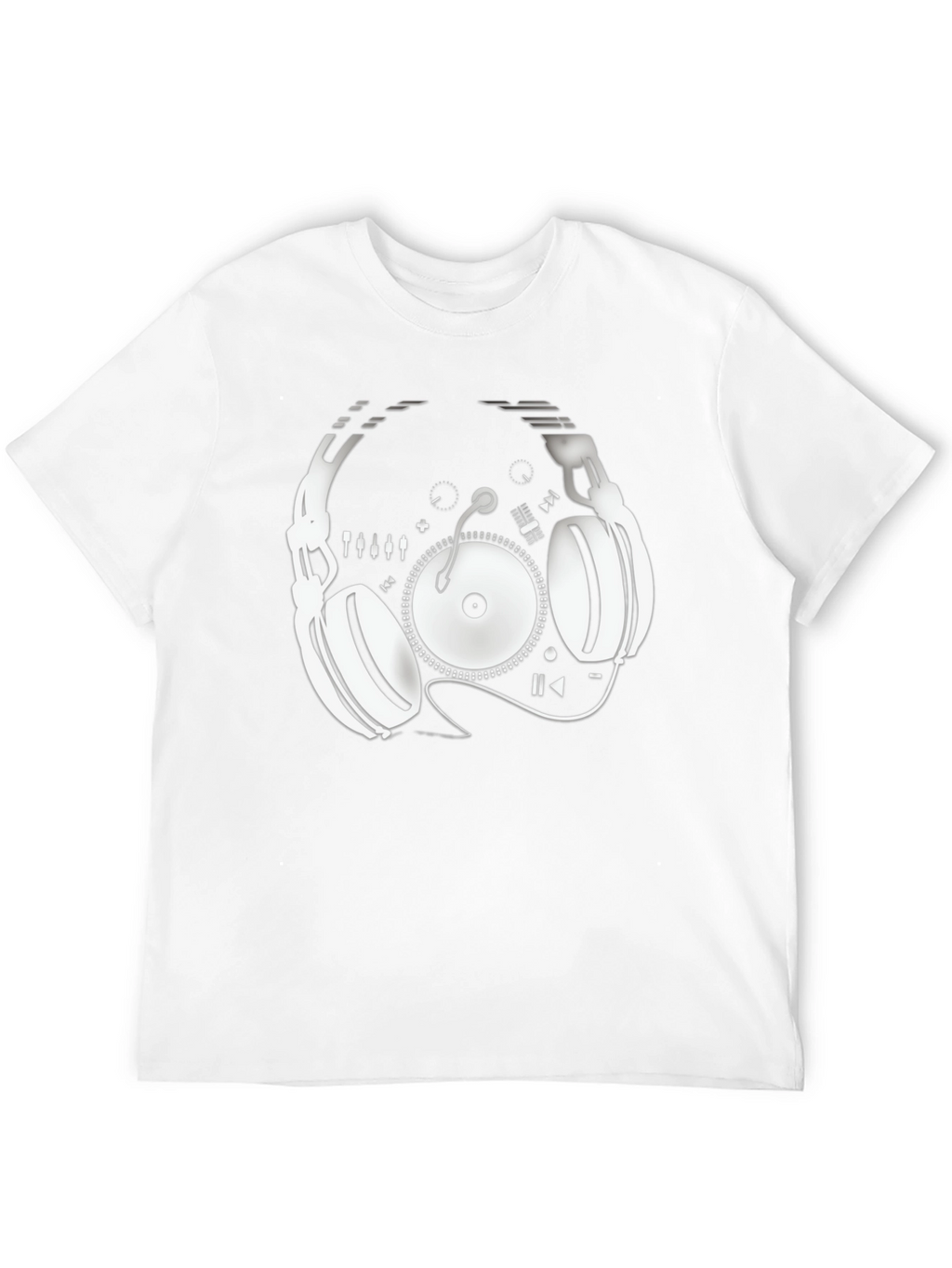 DJ Headphone Turntable Graphic Tee