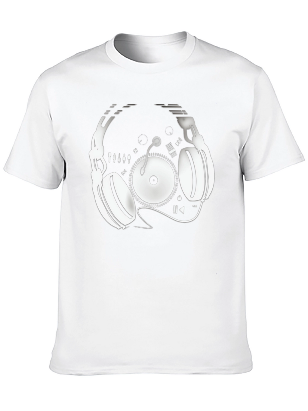 DJ Headphone Turntable Graphic Tee