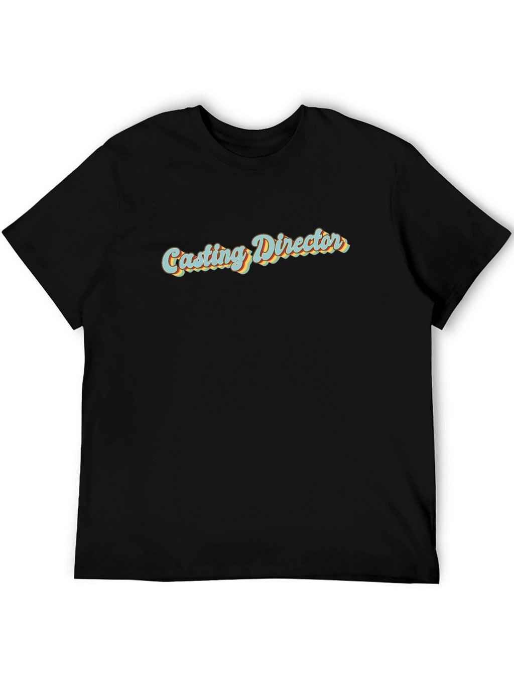 Casting Director Retro Style Black T-Shirt