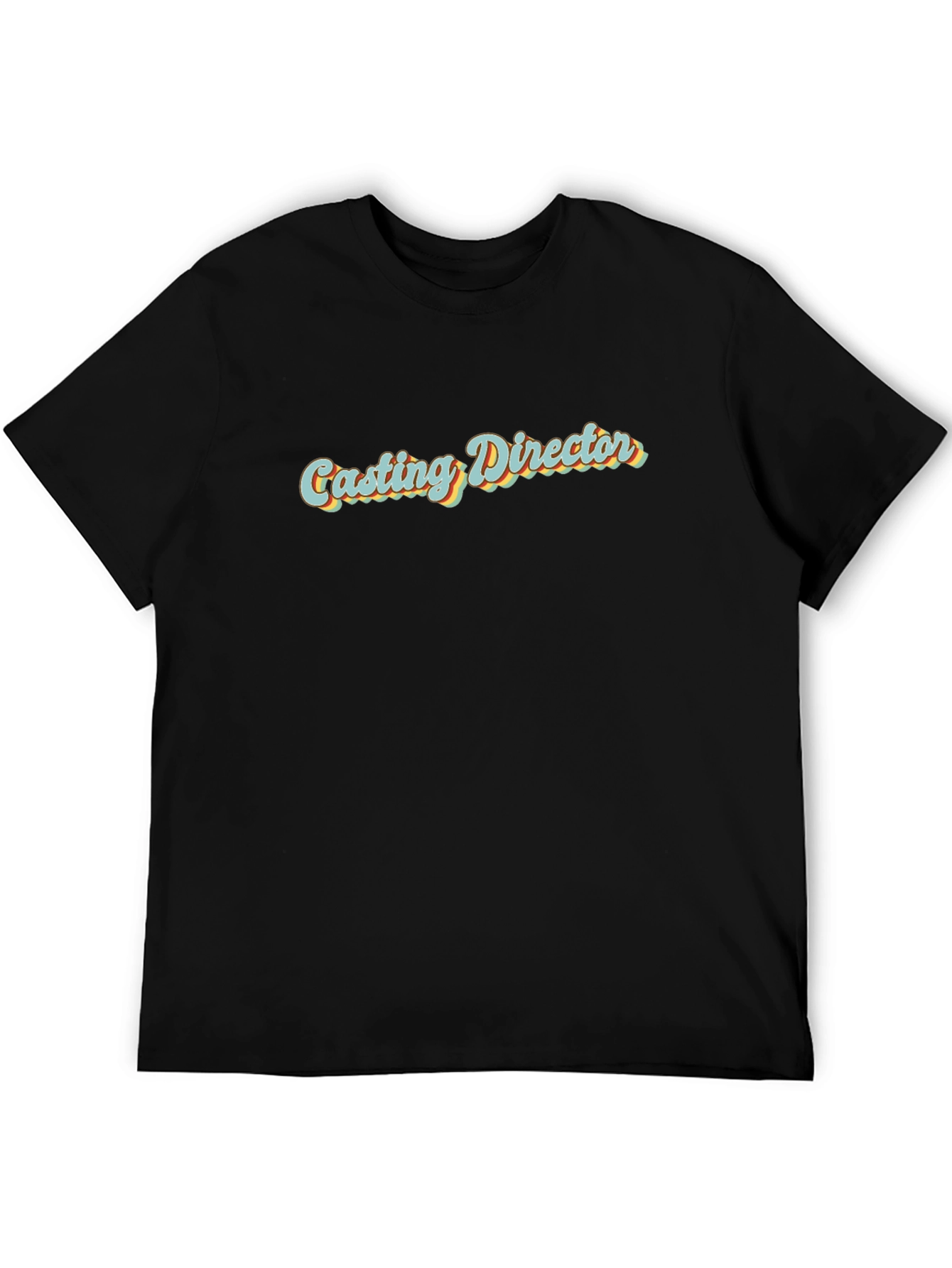 Casting Director Retro Style Black T-Shirt