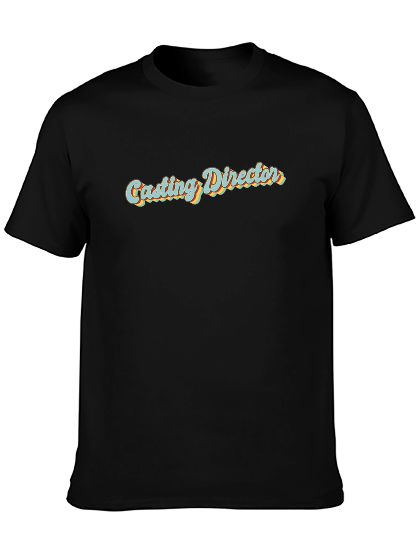 Casting Director Retro Style Black T-Shirt