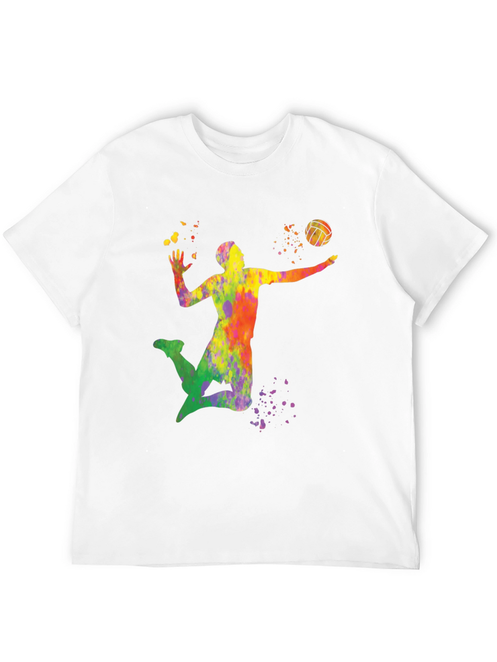 Volleyball Paint Splatter T-Shirt