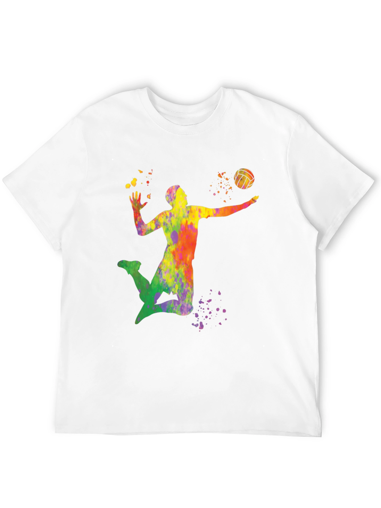Volleyball Paint Splatter T-Shirt