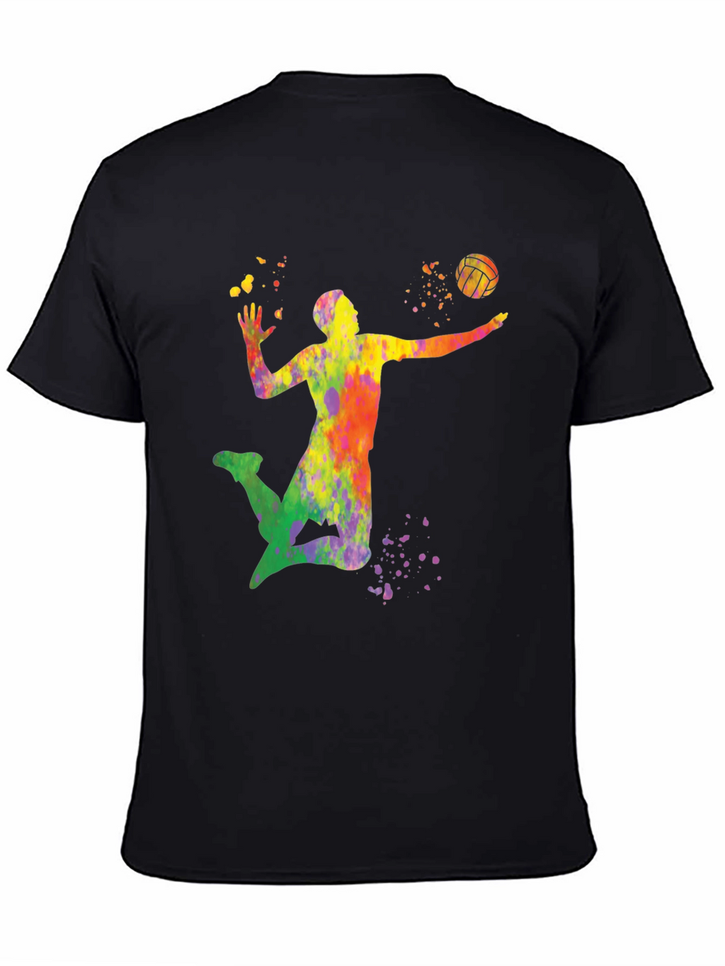 Volleyball Paint Splatter T-Shirt