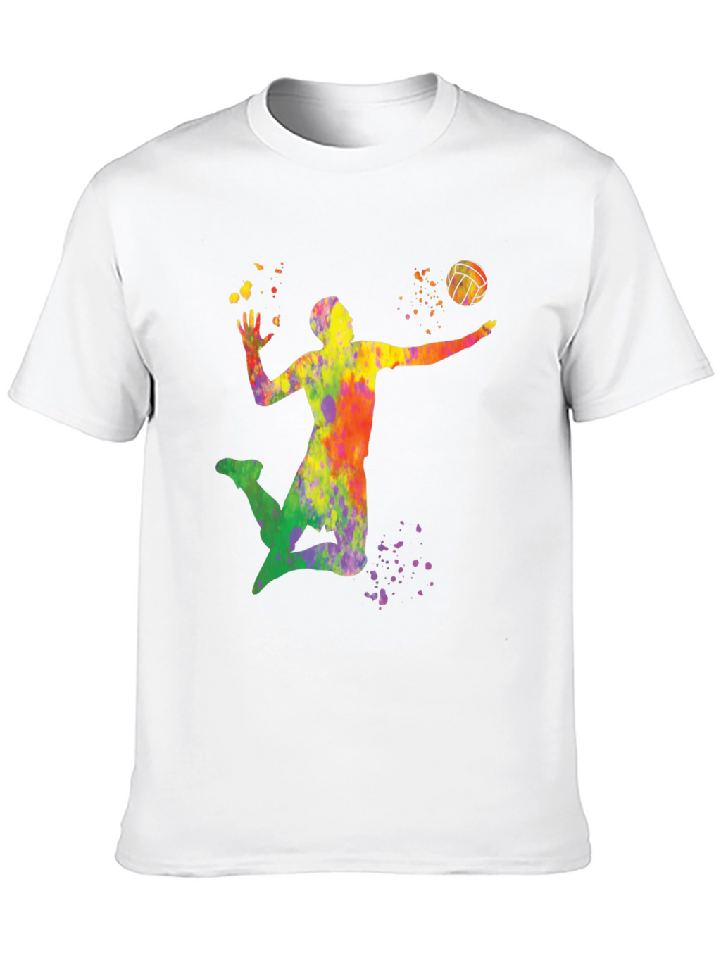 Volleyball Paint Splatter T-Shirt