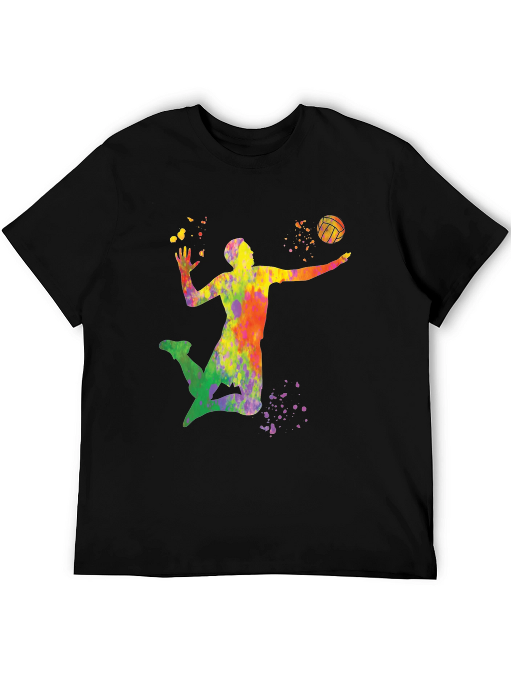Volleyball Paint Splatter T-Shirt