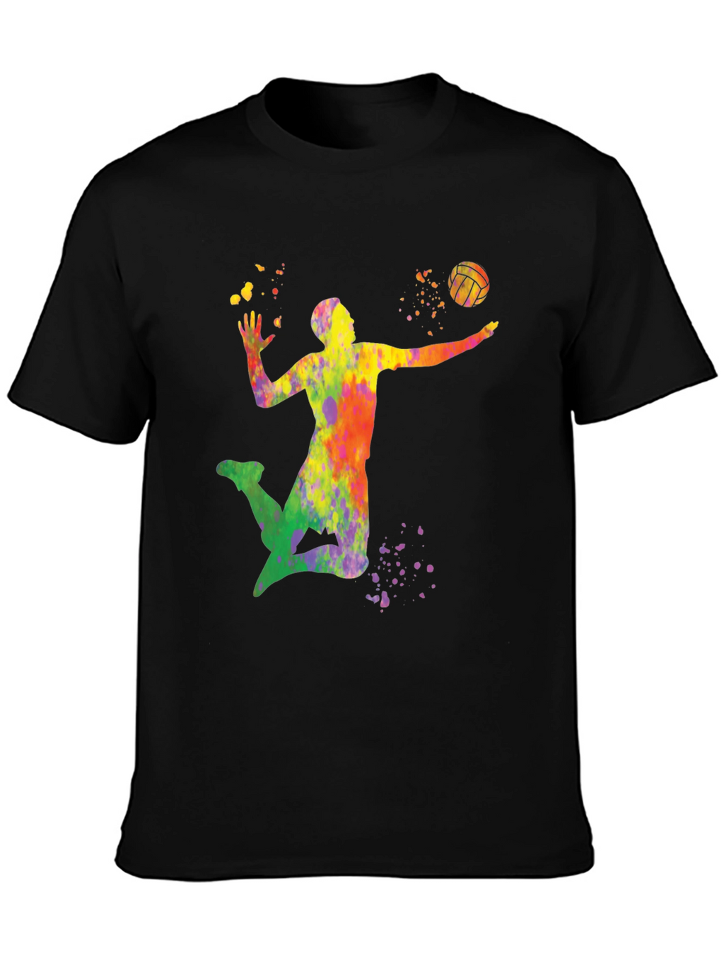 Volleyball Paint Splatter T-Shirt