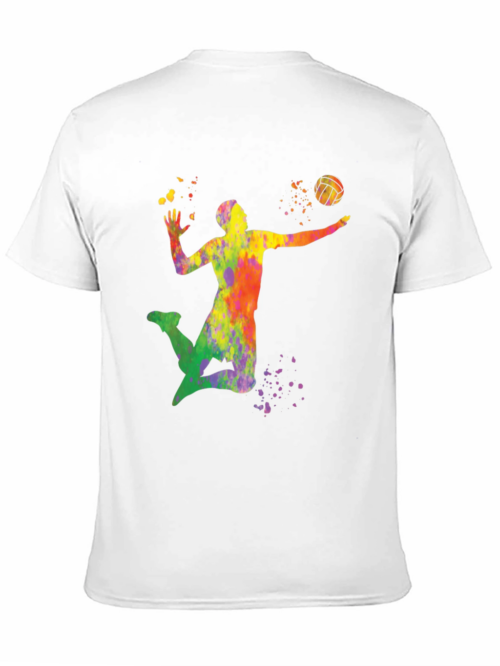 Volleyball Paint Splatter T-Shirt