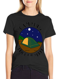 Camping Under the Moon Graphic Tee