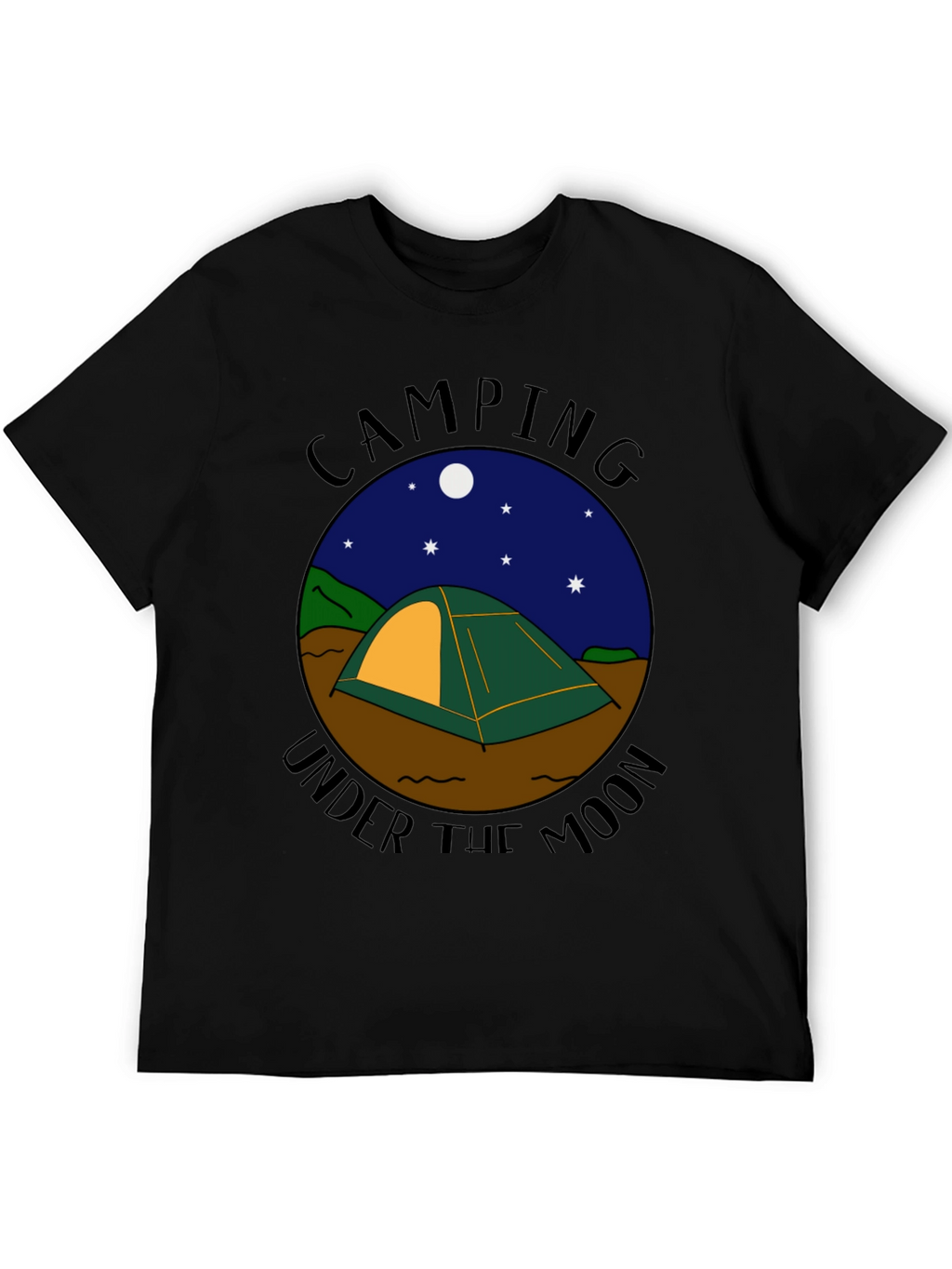 Camping Under the Moon Graphic Tee