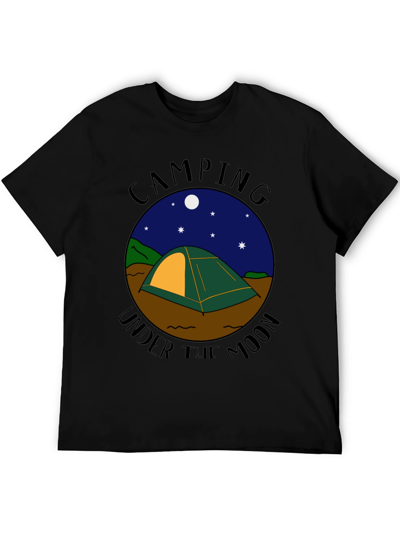 Camping Under the Moon Graphic Tee
