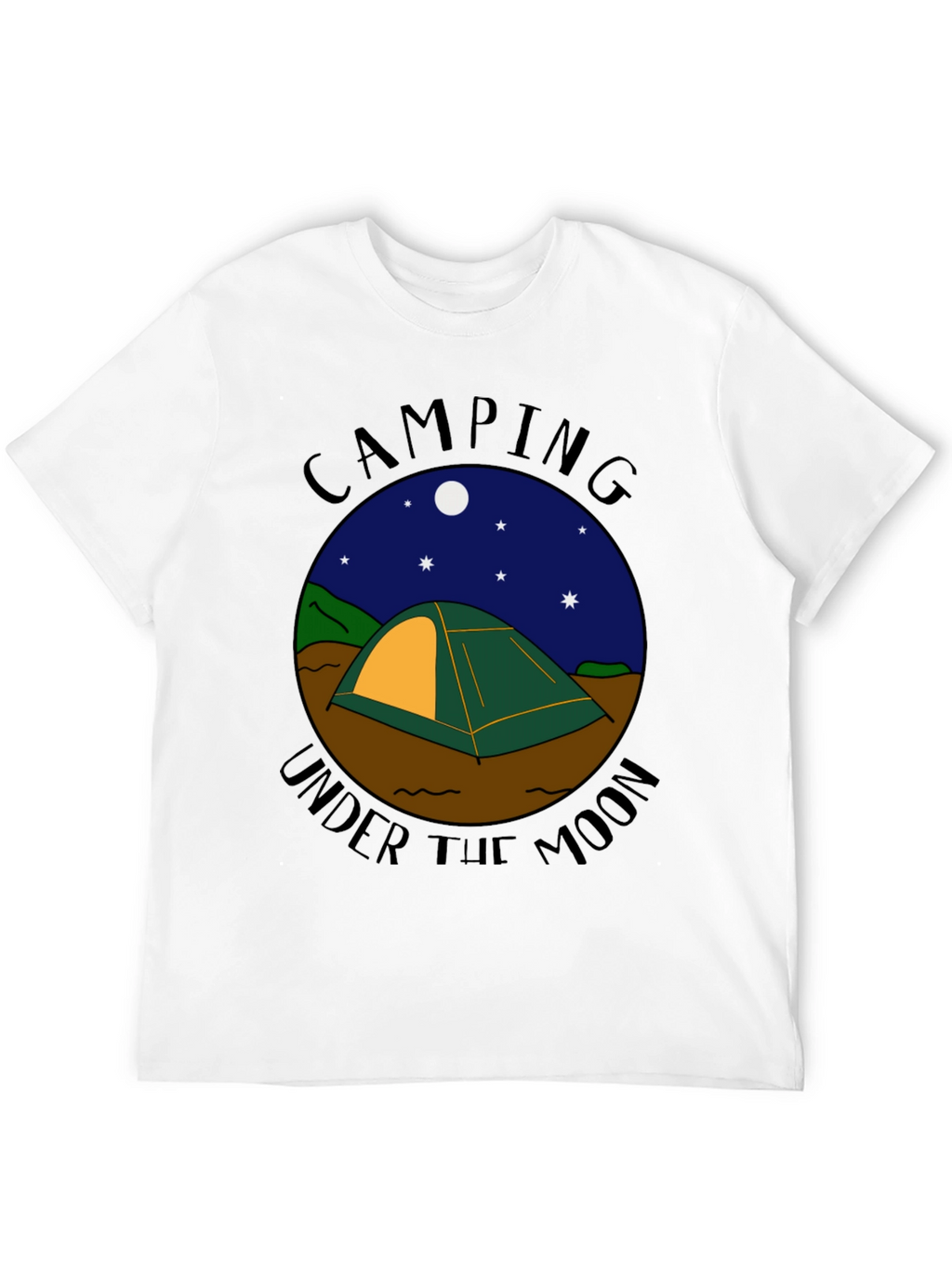 Camping Under the Moon Graphic Tee