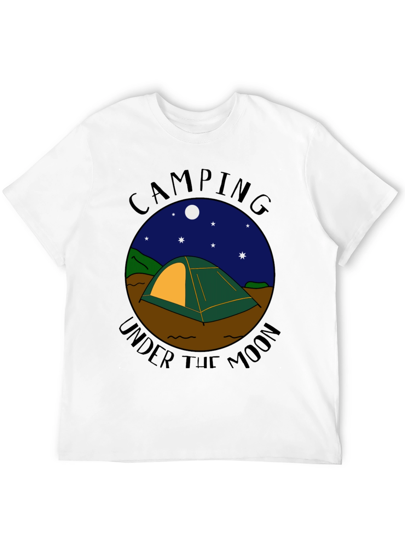 Camping Under the Moon Graphic Tee