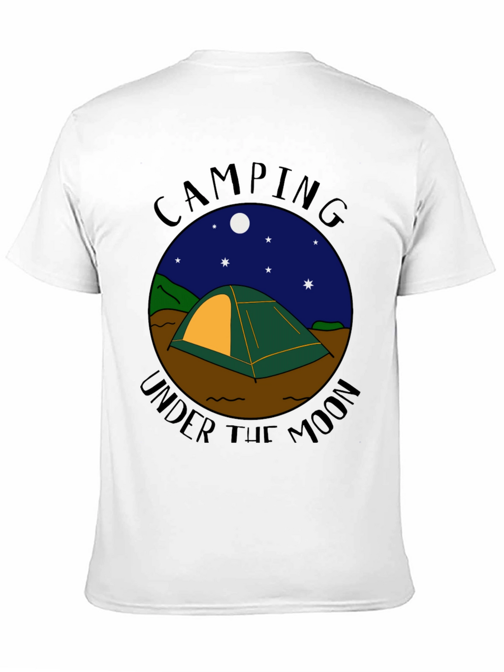 Camping Under the Moon Graphic Tee