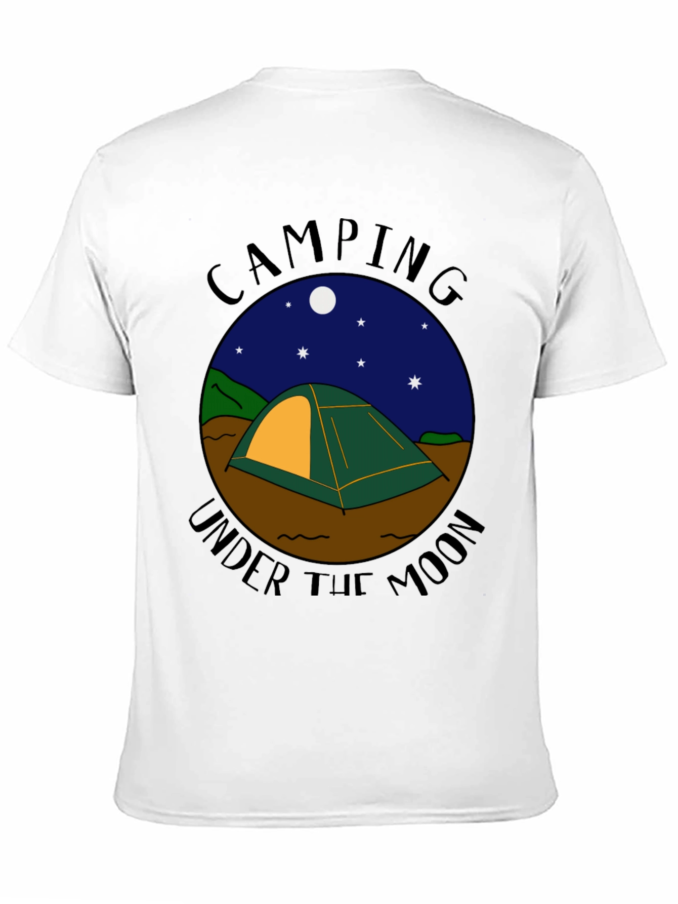 Camping Under the Moon Graphic Tee