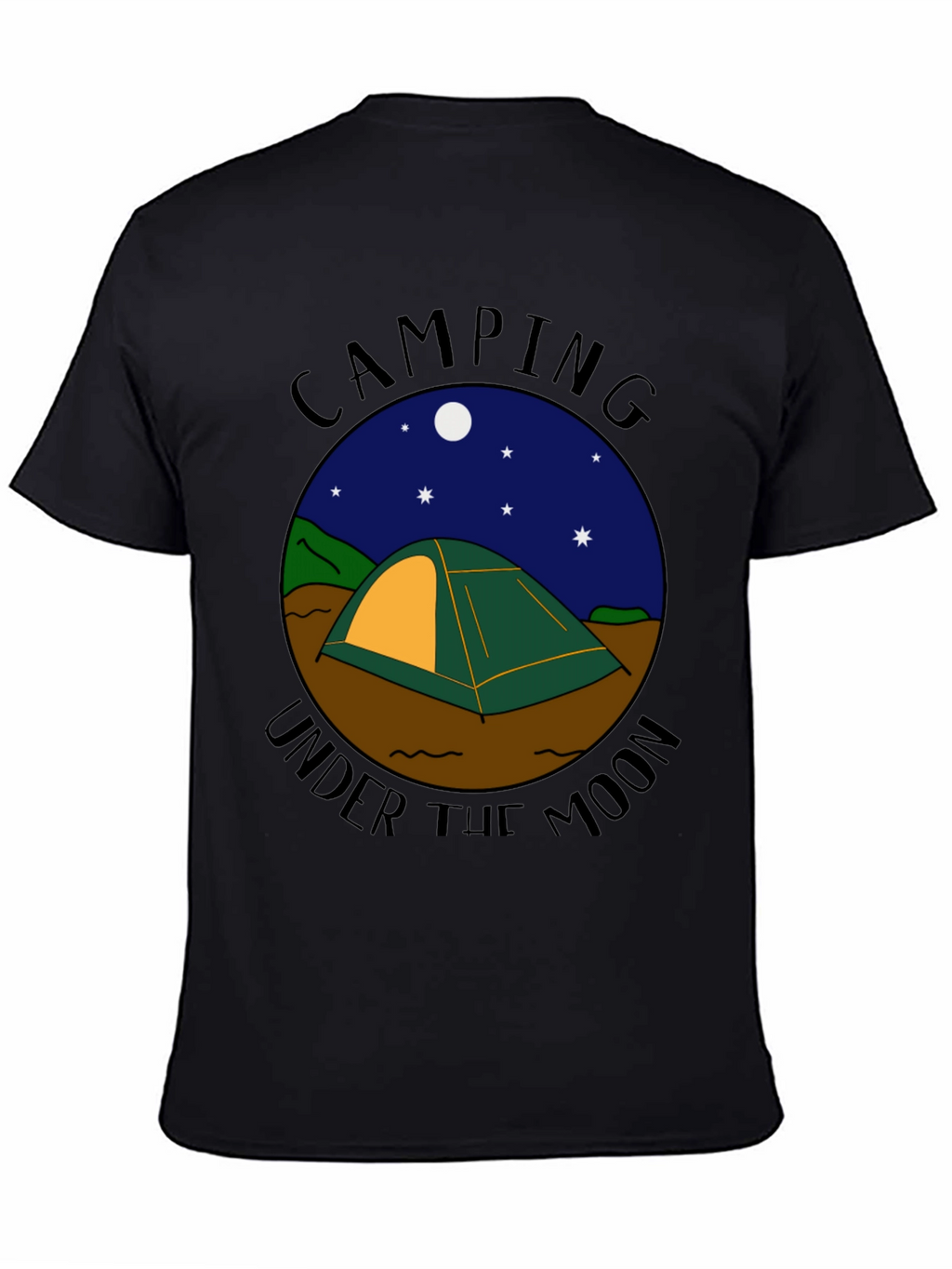 Camping Under the Moon Graphic Tee