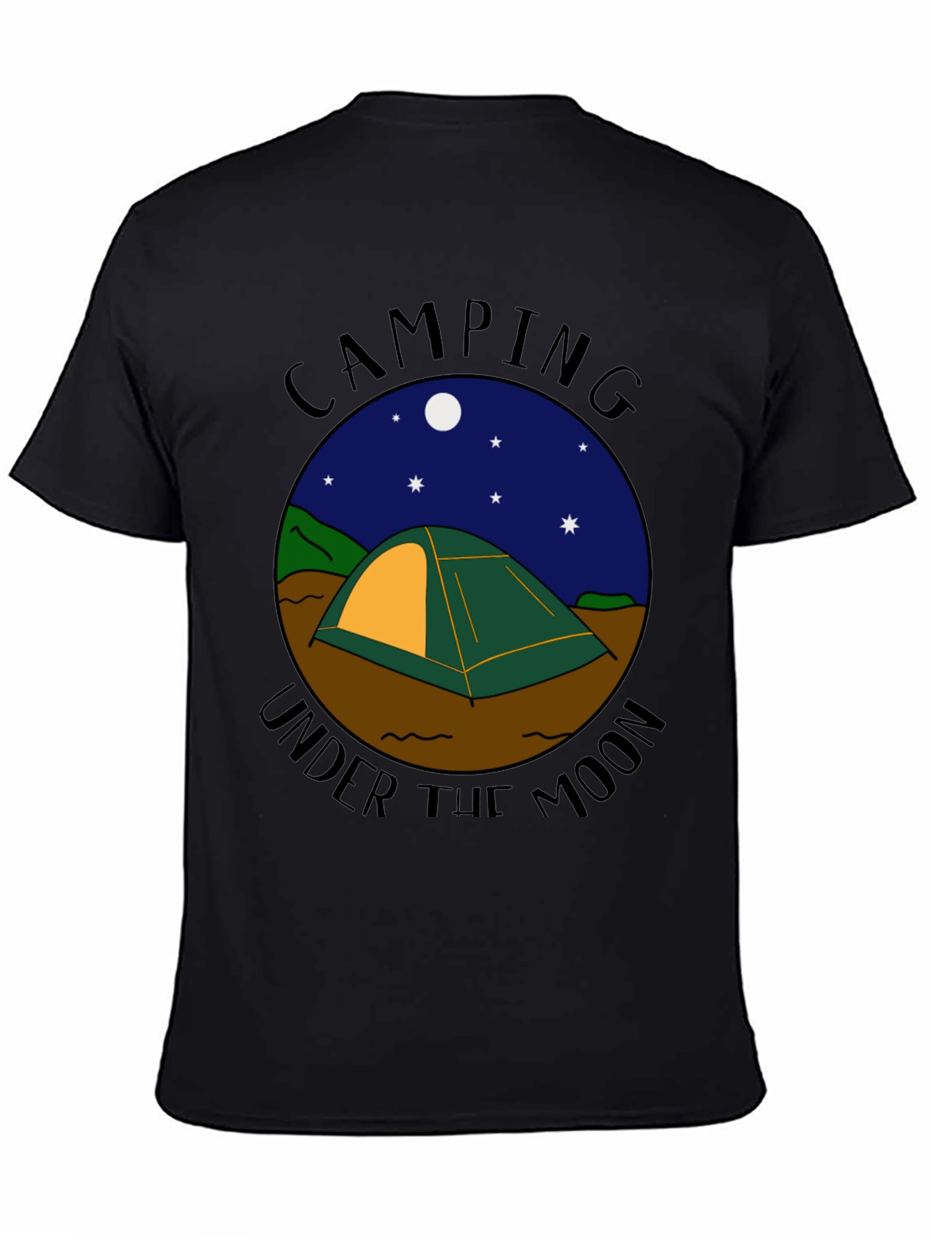 Camping Under the Moon Graphic Tee