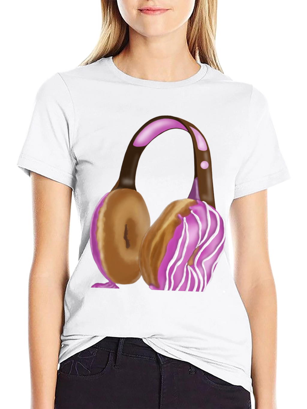 Doughnut Headphones T-Shirt - Sweet Style!