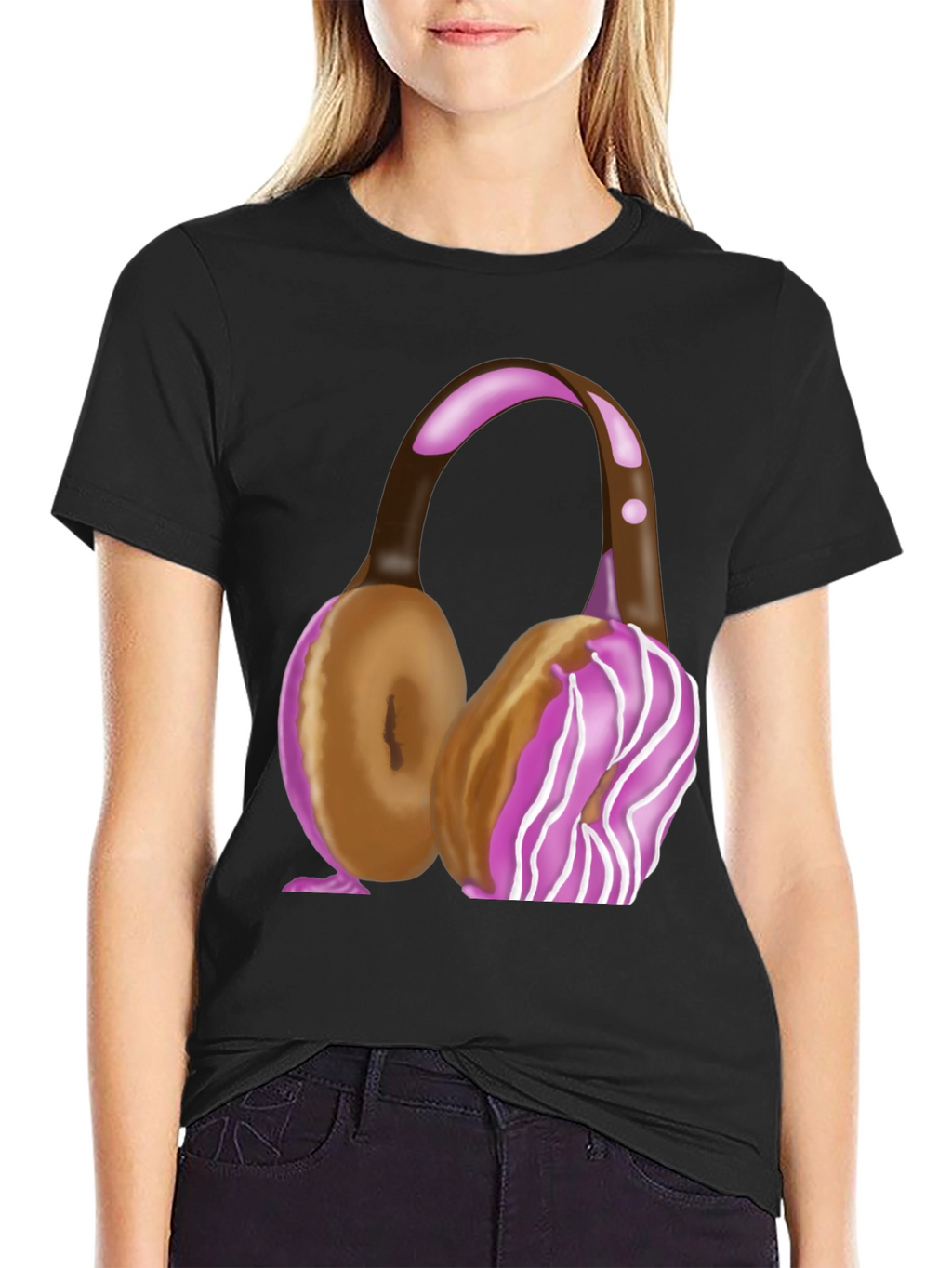 Doughnut Headphones T-Shirt - Sweet Style!