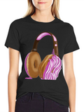 Doughnut Headphones T-Shirt - Sweet Style!