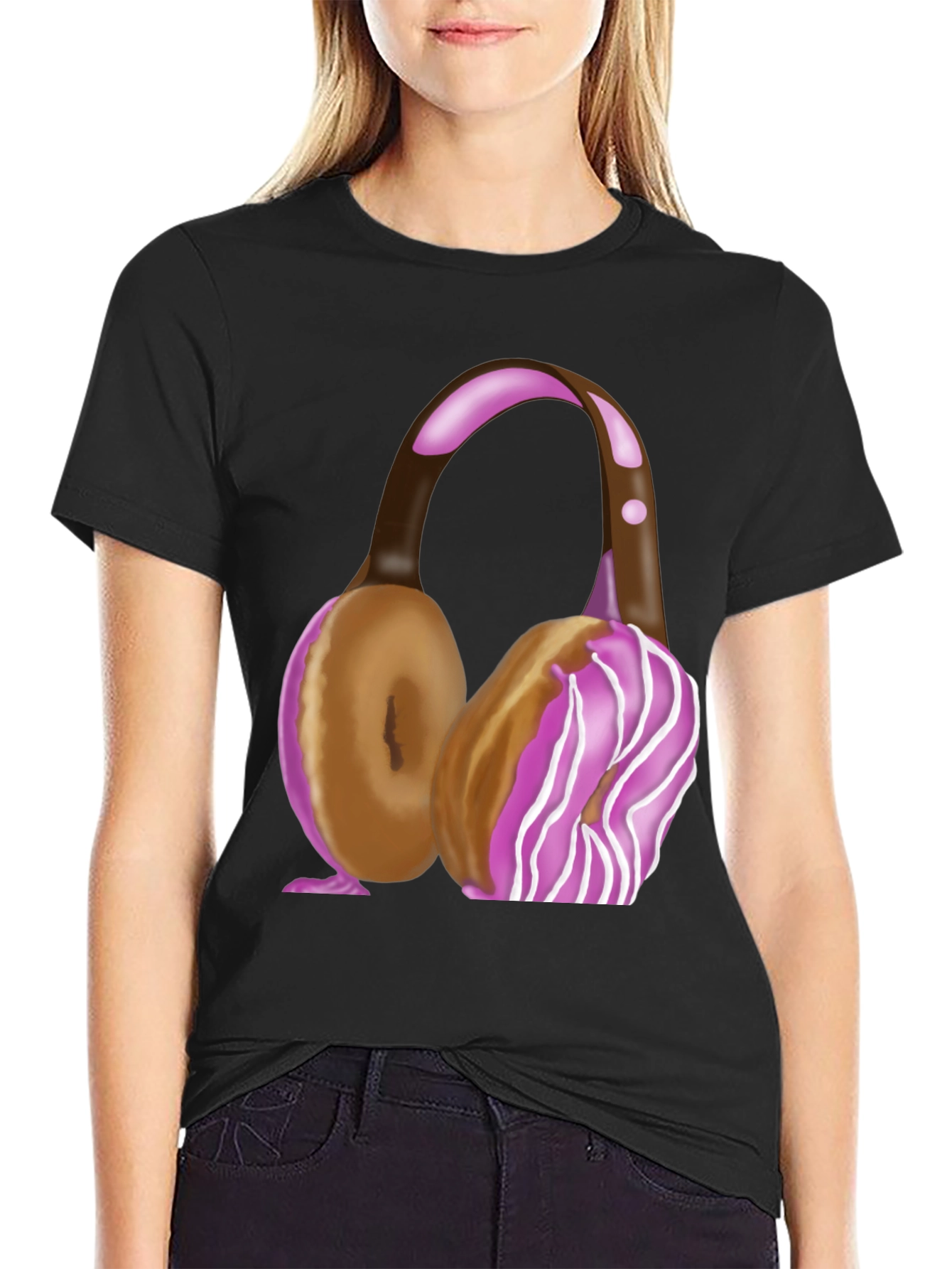 Doughnut Headphones T-Shirt - Sweet Style!