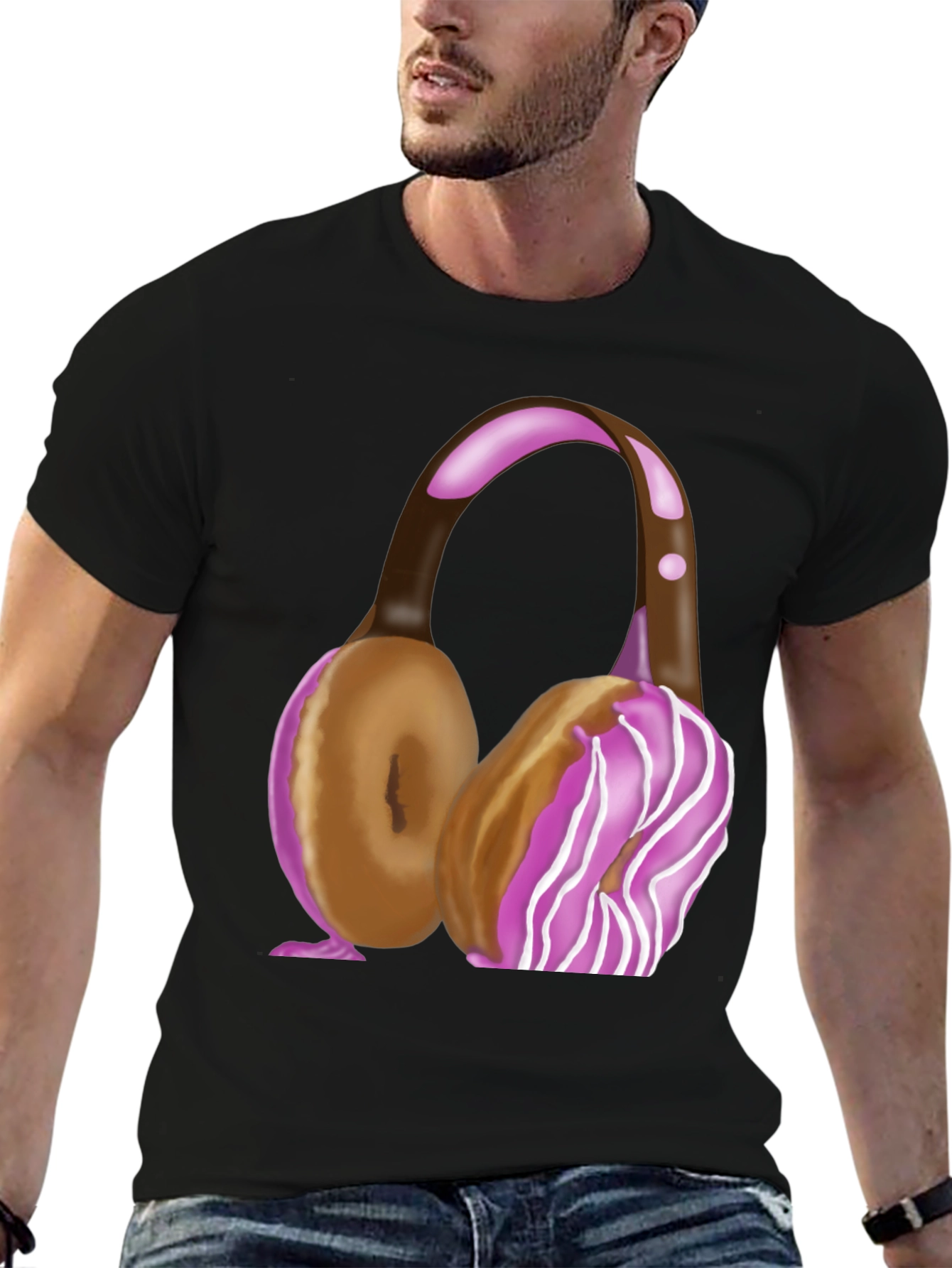 Doughnut Headphones T-Shirt - Sweet Style!