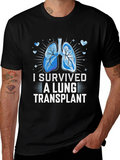 Lung Transplant Survivor Graphic T-Shirt