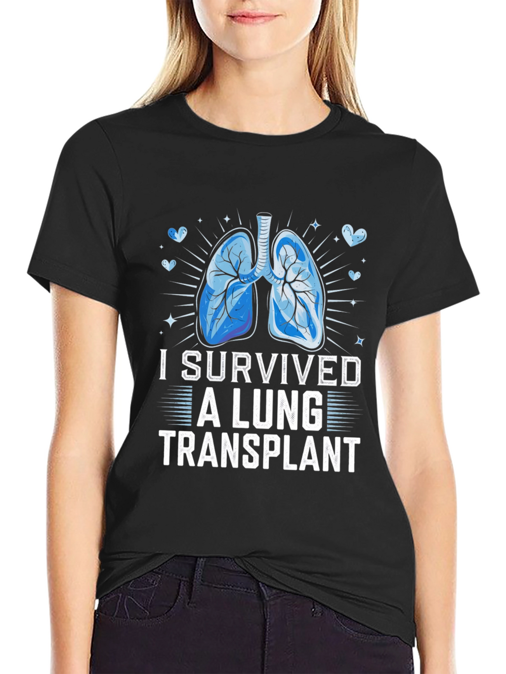 Lung Transplant Survivor Graphic T-Shirt