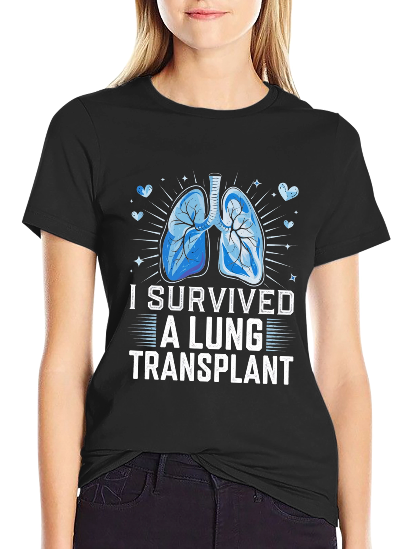 Lung Transplant Survivor Graphic T-Shirt