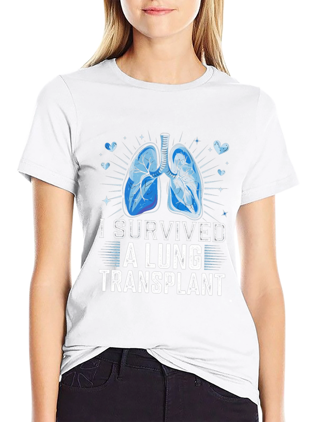 Lung Transplant Survivor Graphic T-Shirt