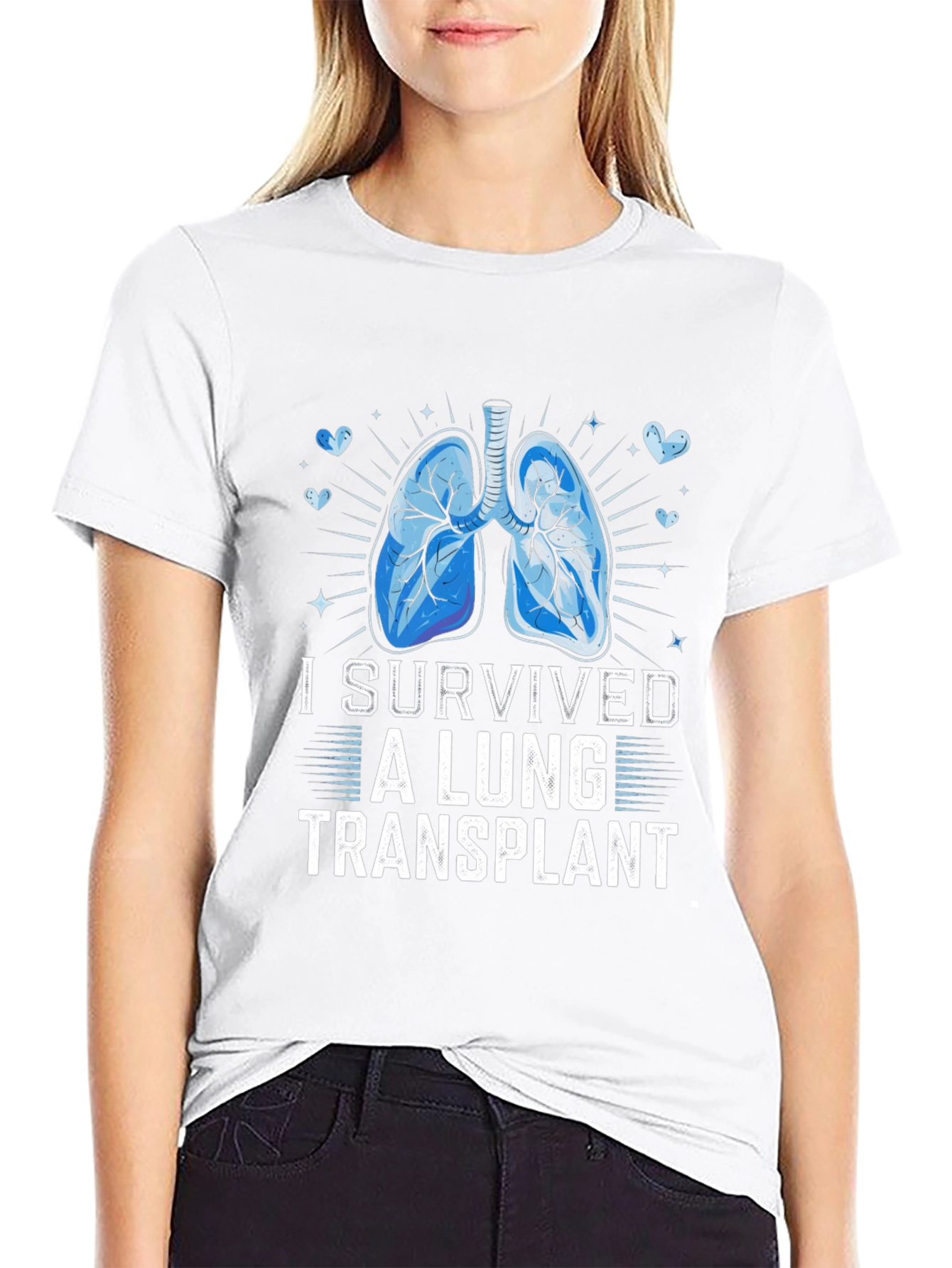 Lung Transplant Survivor Graphic T-Shirt