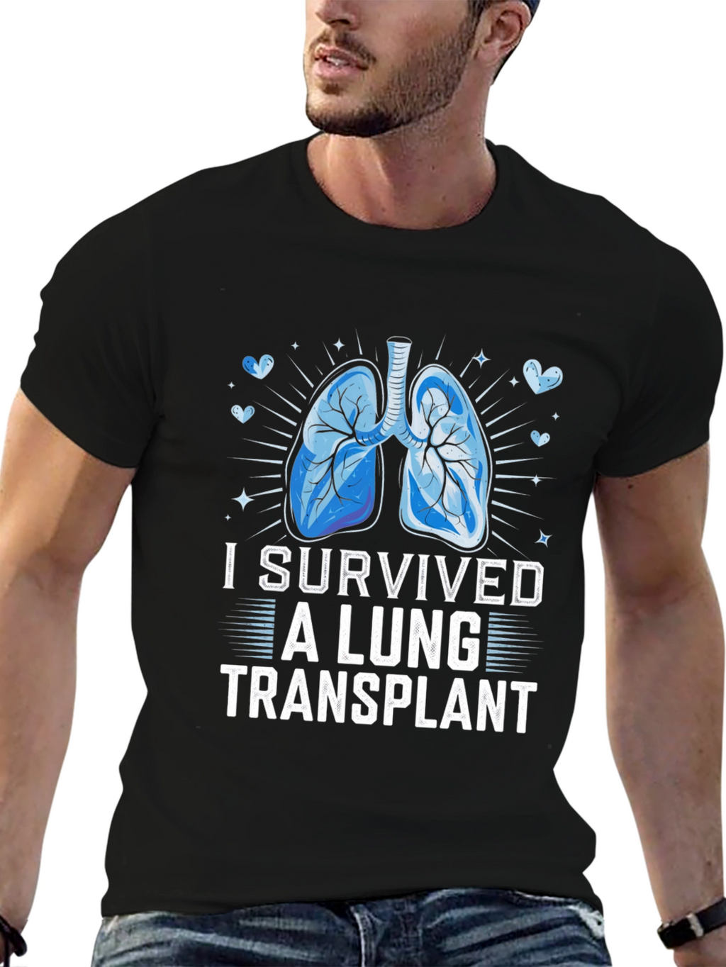 Lung Transplant Survivor Graphic T-Shirt