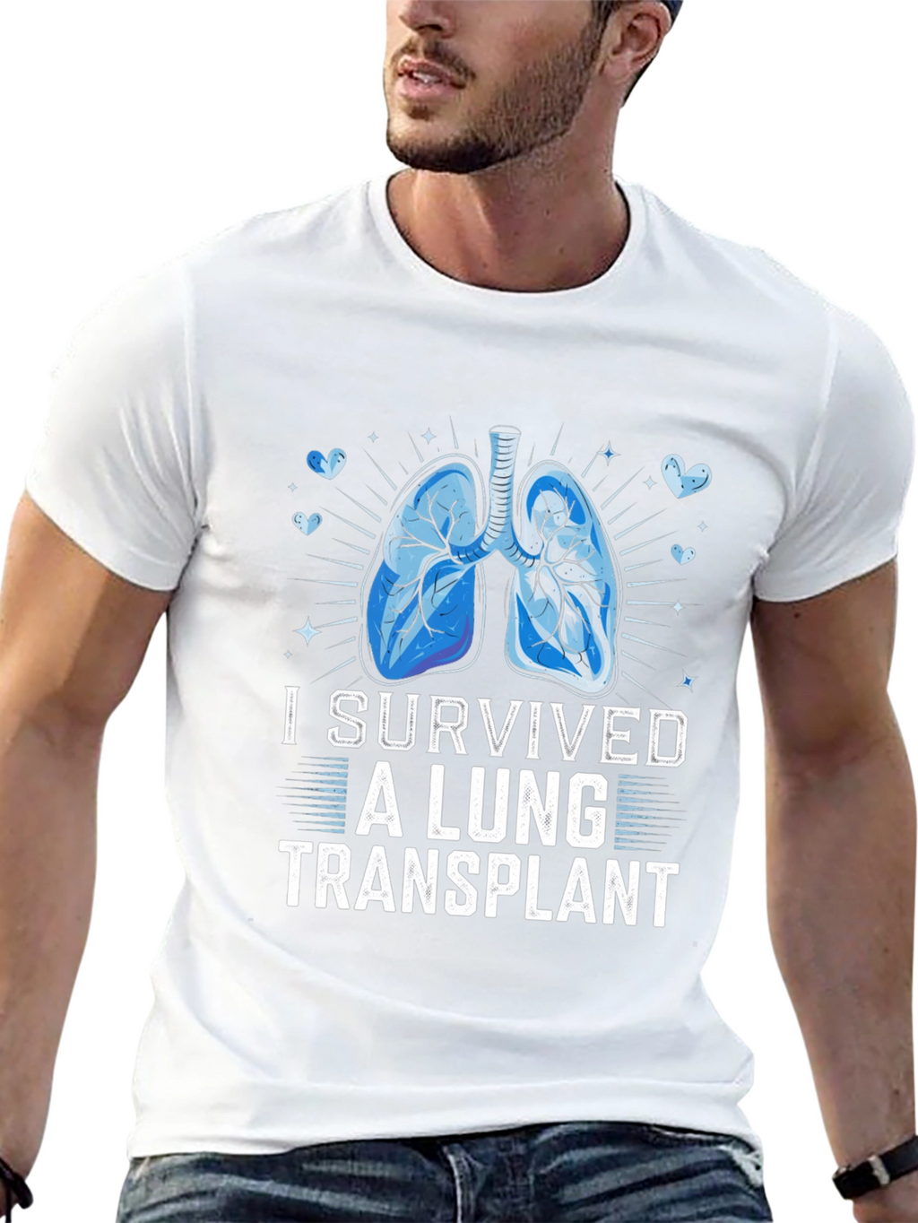 Lung Transplant Survivor Graphic T-Shirt
