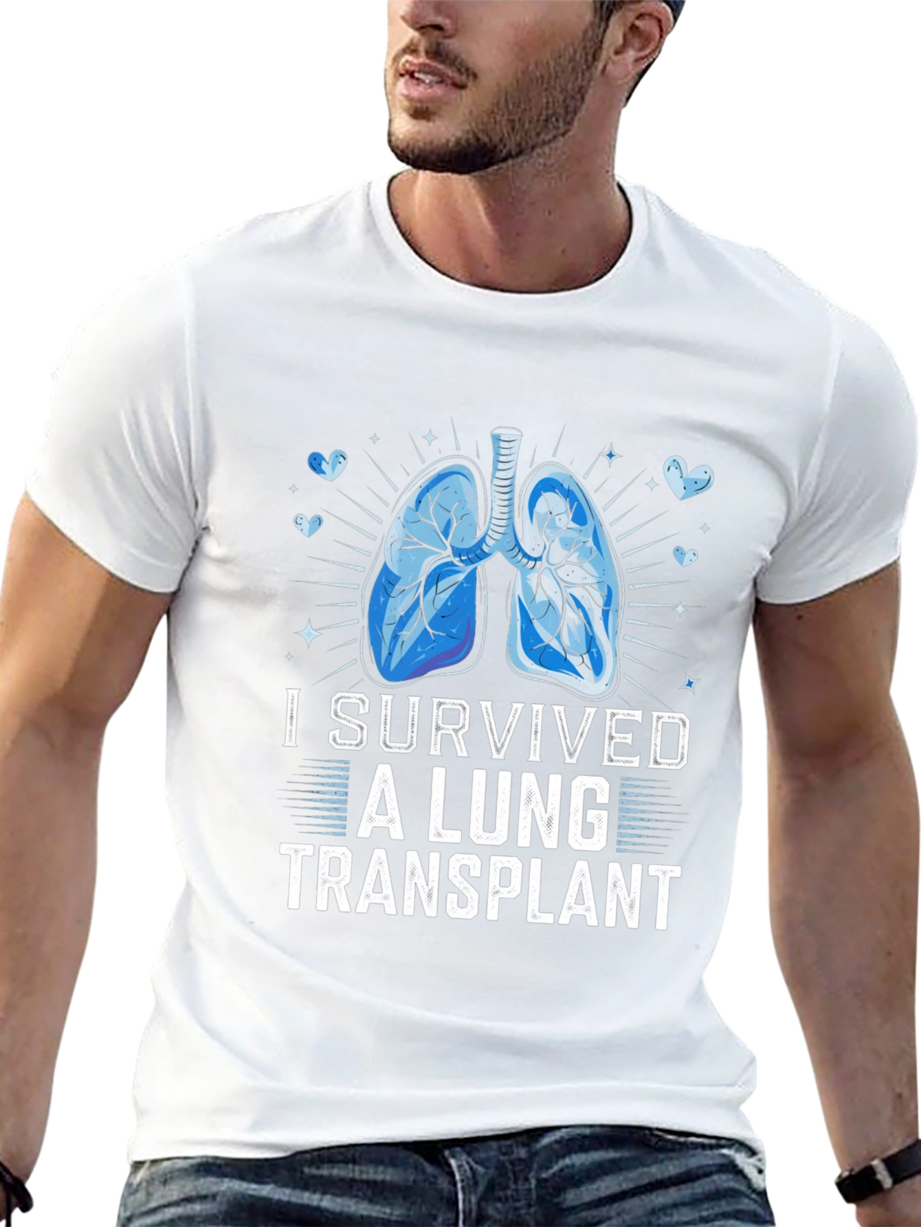 Lung Transplant Survivor Graphic T-Shirt