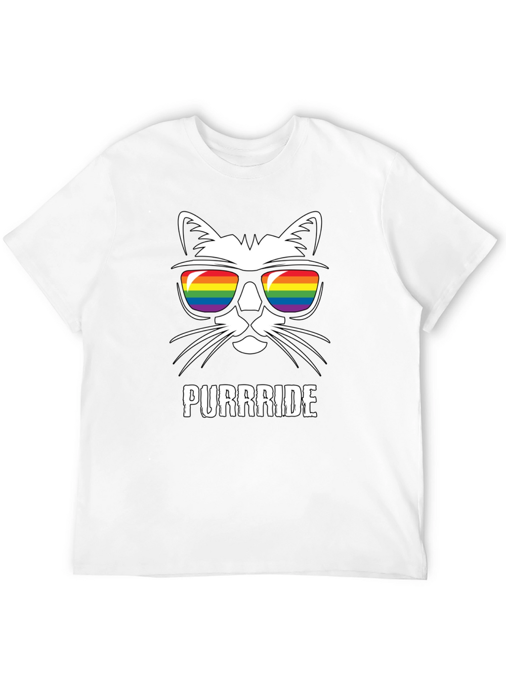 Purrride Cat LGBTQ Pride T-Shirt