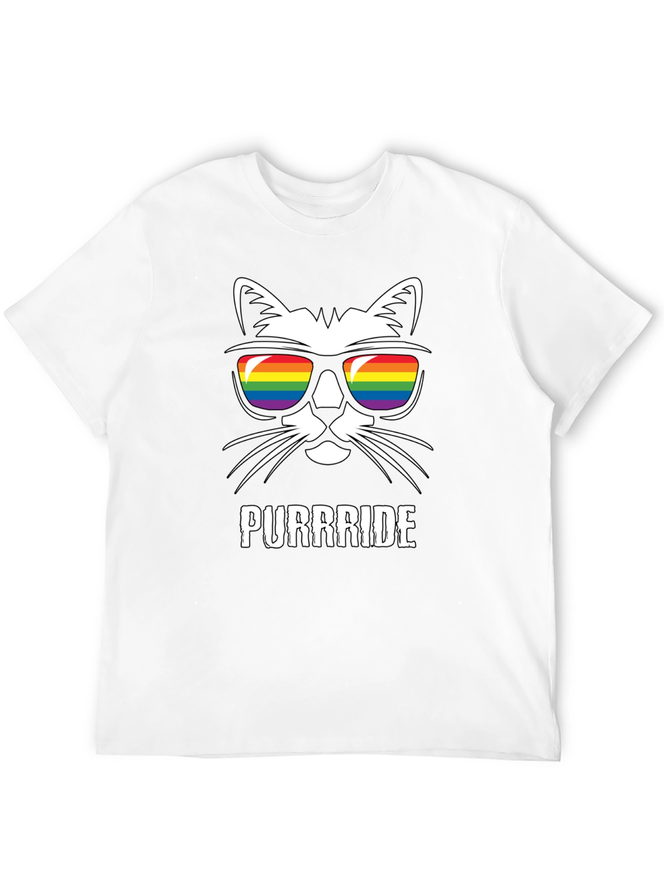 Purrride Cat LGBTQ Pride T-Shirt