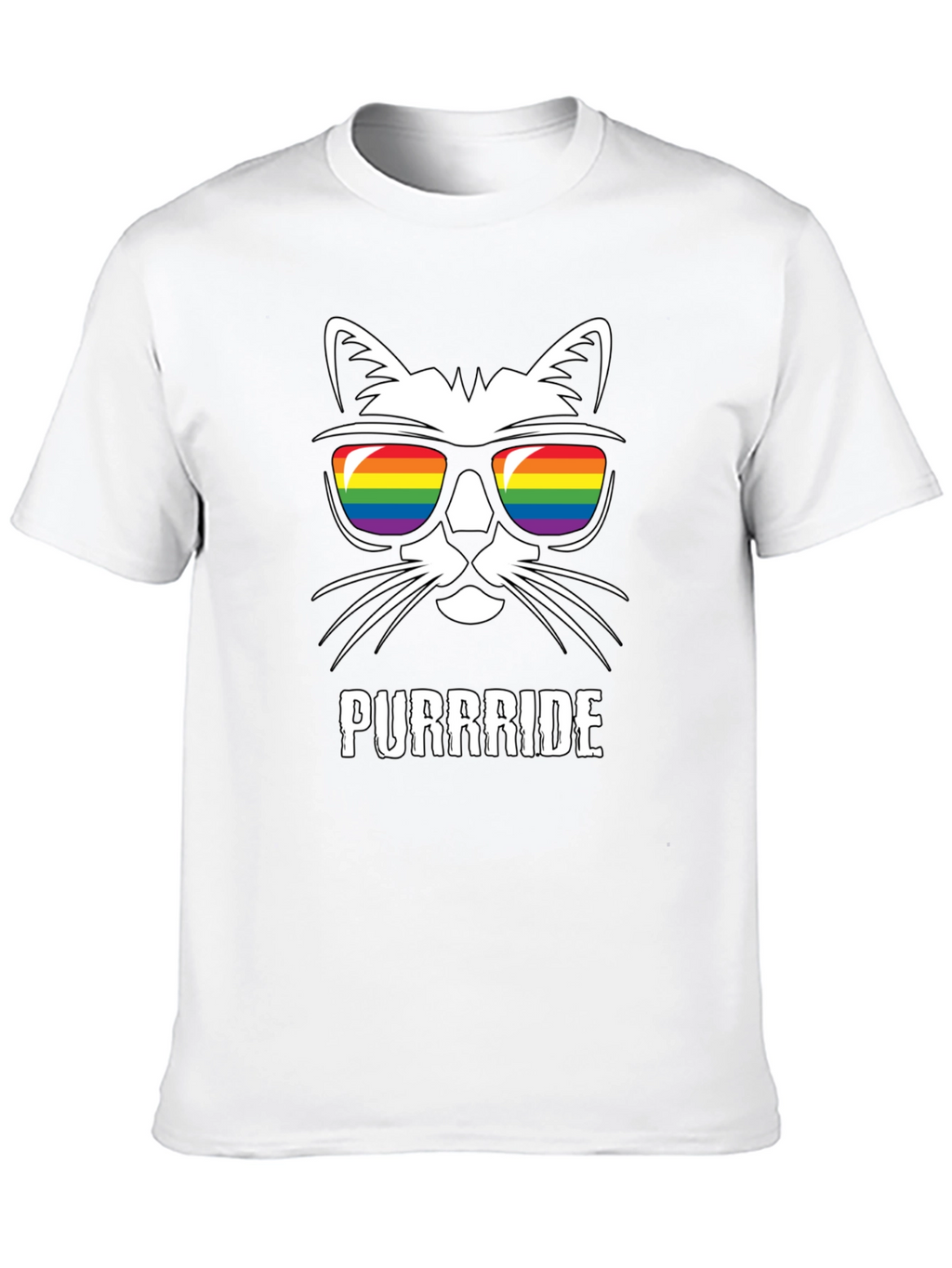Purrride Cat LGBTQ Pride T-Shirt