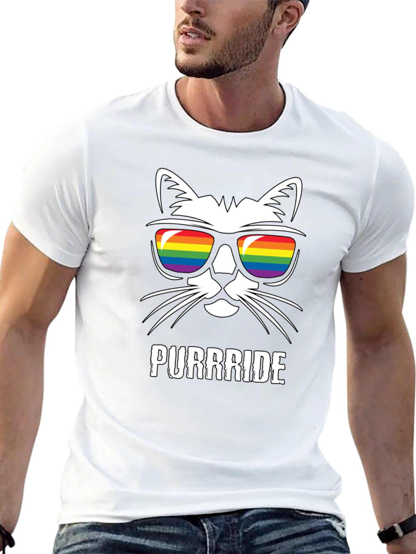 Purrride Cat LGBTQ Pride T-Shirt