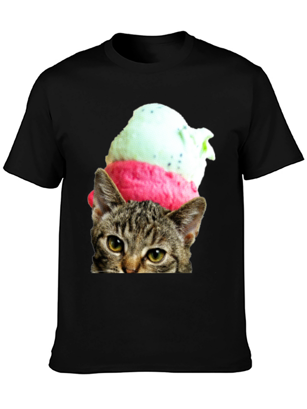 Cat Ice Cream T-Shirt - Unique Graphic Tee