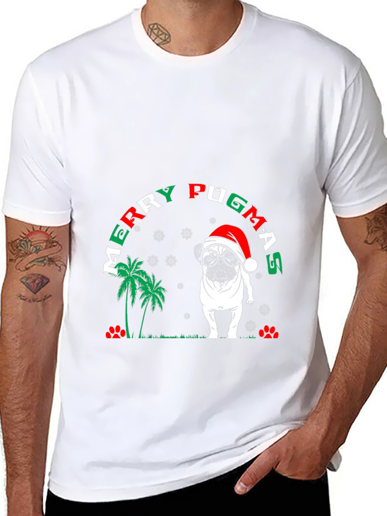 Merry Pugmas Christmas T-Shirt