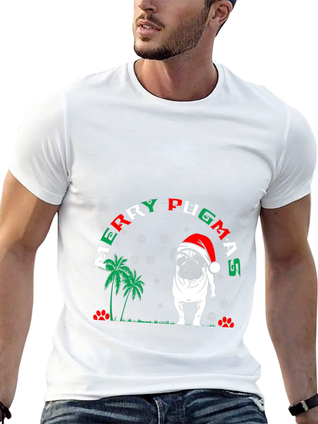 Merry Pugmas Christmas T-Shirt