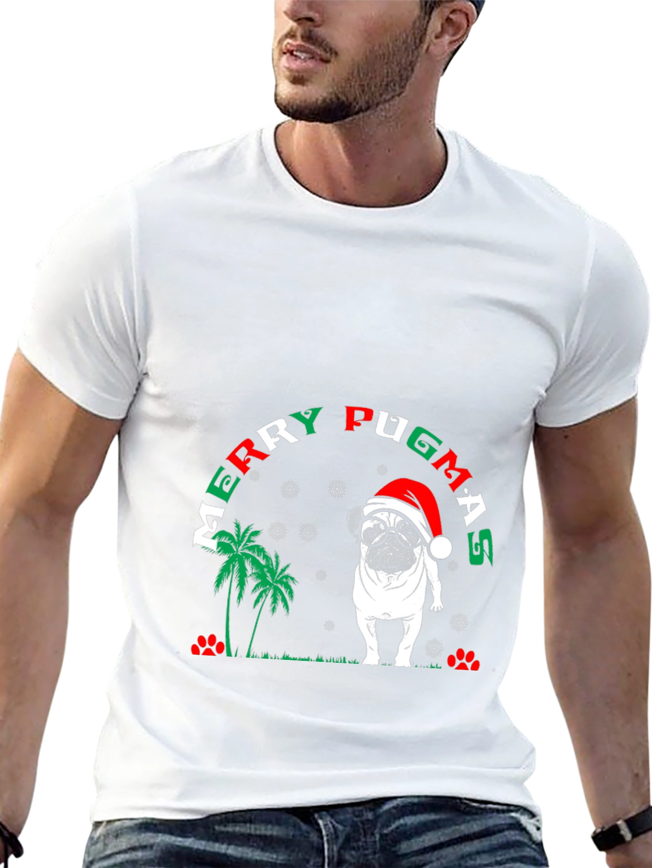 Merry Pugmas Christmas T-Shirt