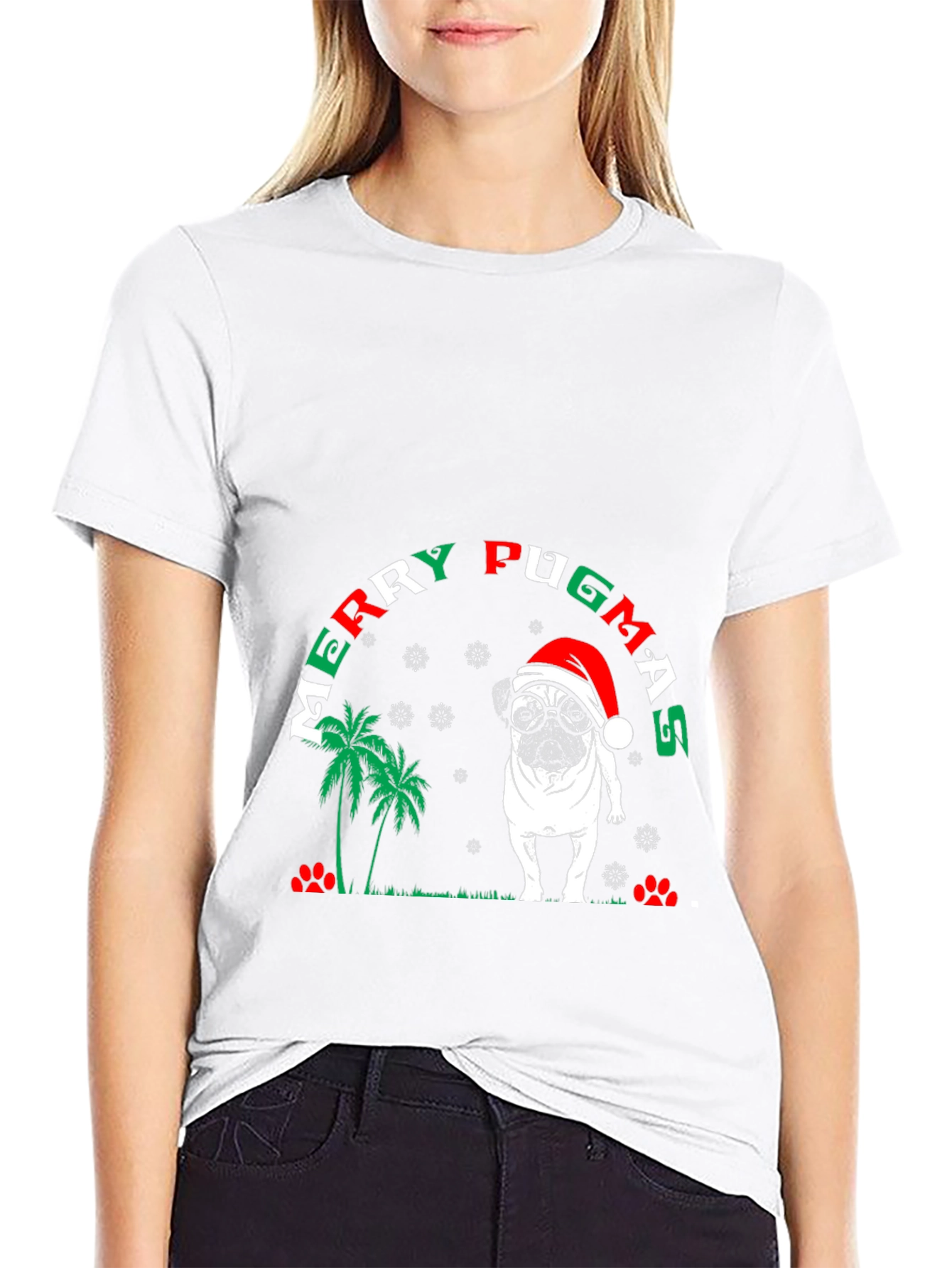 Merry Pugmas Christmas T-Shirt