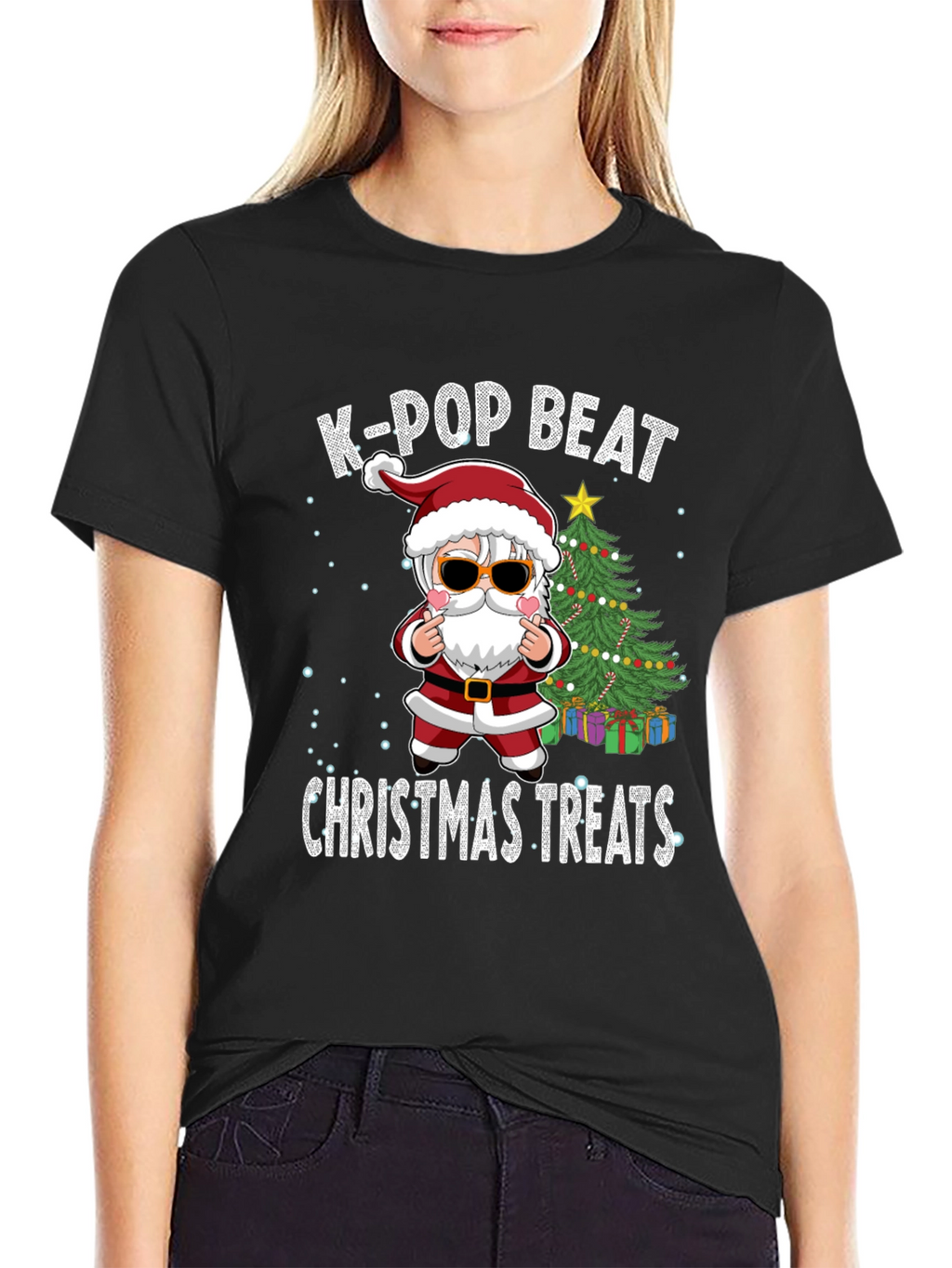 K-Pop Beat Christmas Treats Graphic Tee