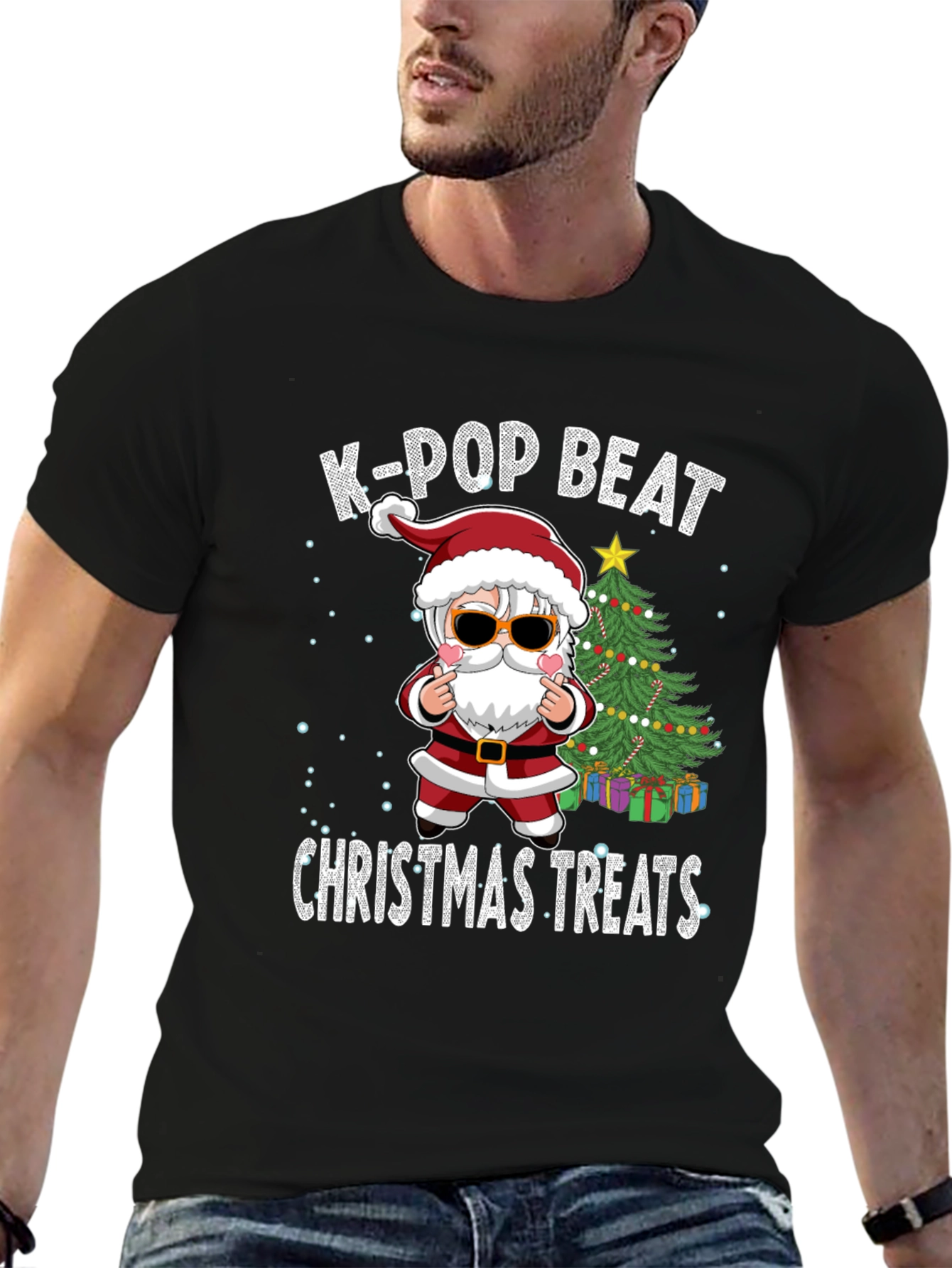 K-Pop Beat Christmas Treats Graphic Tee