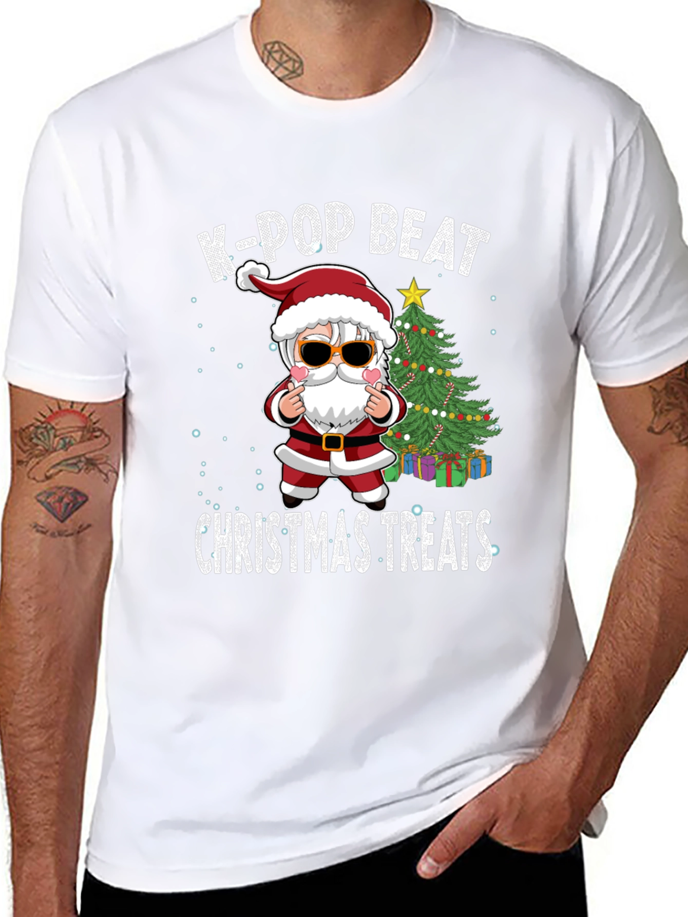 K-Pop Beat Christmas Treats Graphic Tee