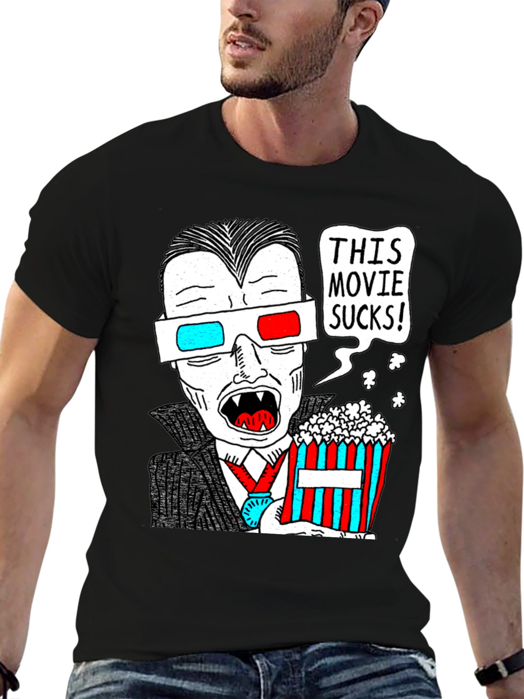 Humorous Vampire Movie Lover T-Shirt
