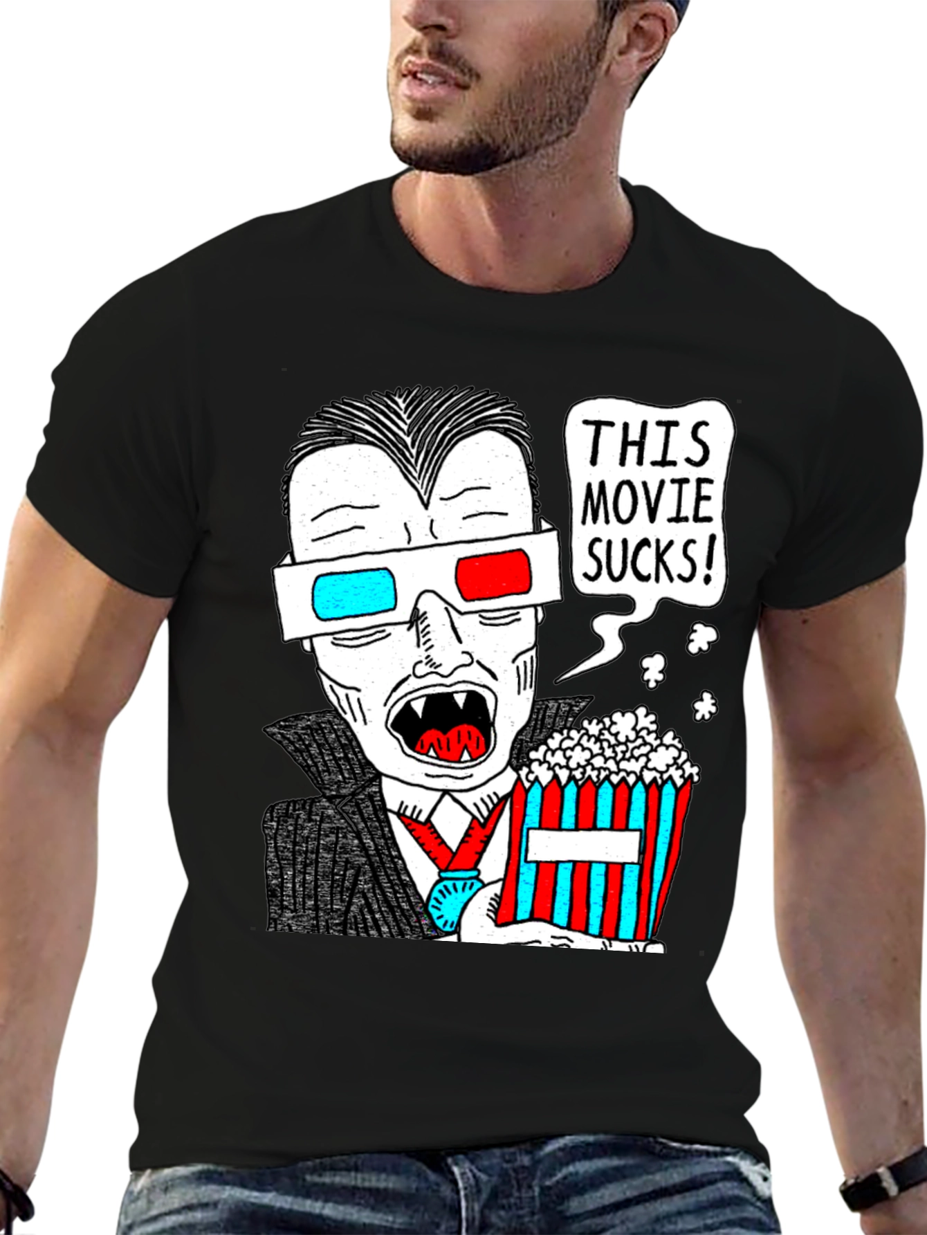 Humorous Vampire Movie Lover T-Shirt