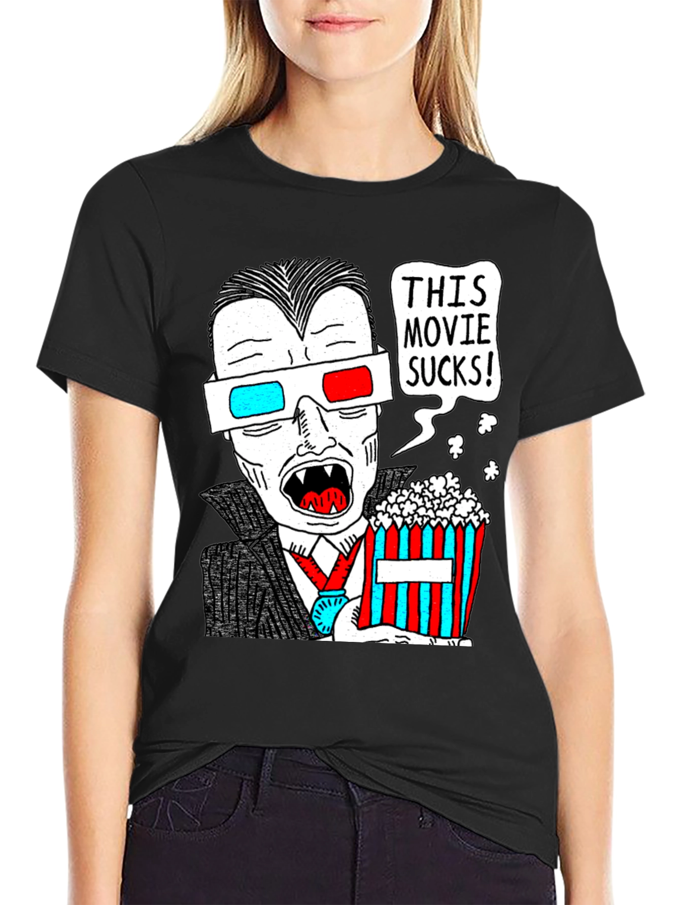 Humorous Vampire Movie Lover T-Shirt
